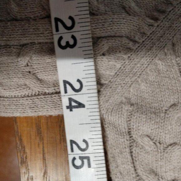 IZOD Men's Tan Cable Knit Sweater - XL - Picture 5 of 6